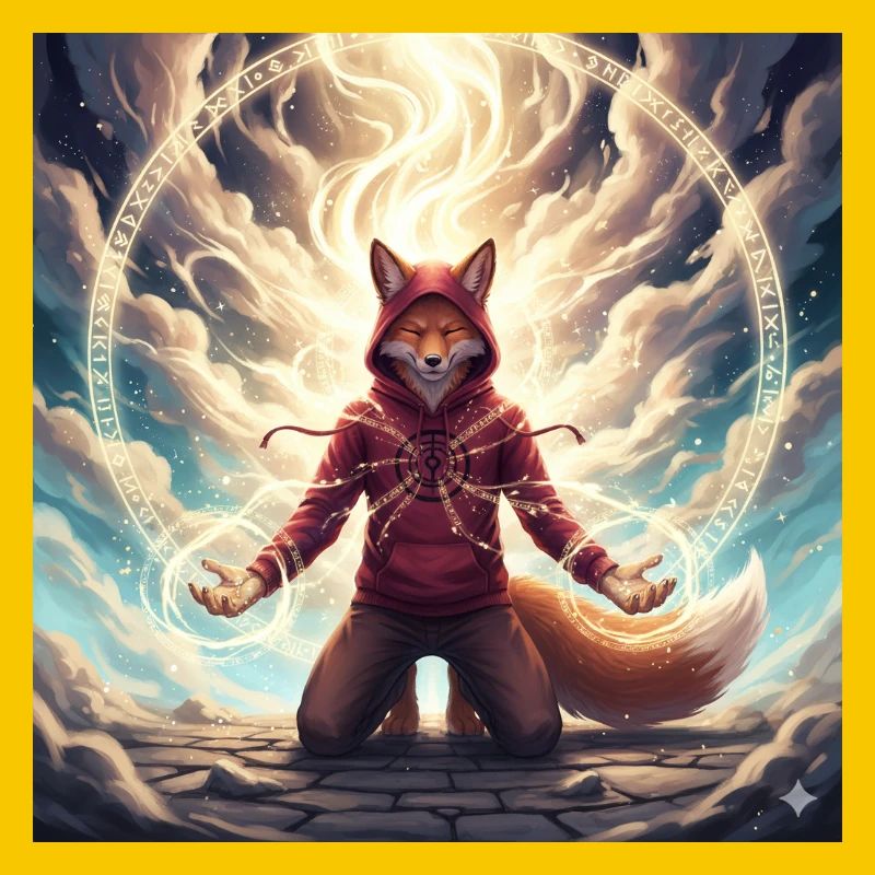 Fox in the Magic Circle Sweat à capuche