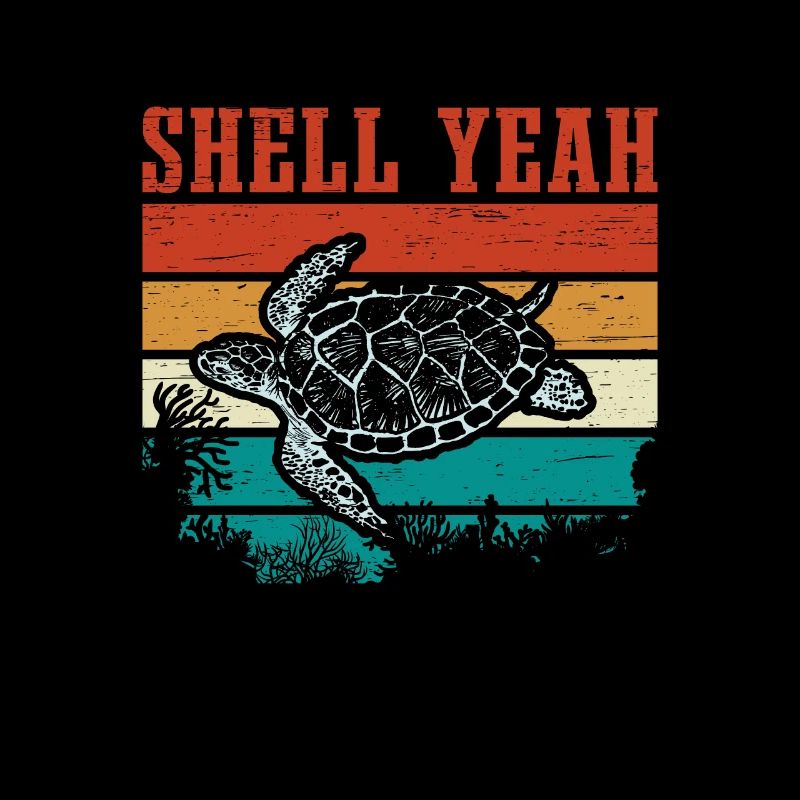 Schildkröte Retro Schildkröten Spruch Witzig