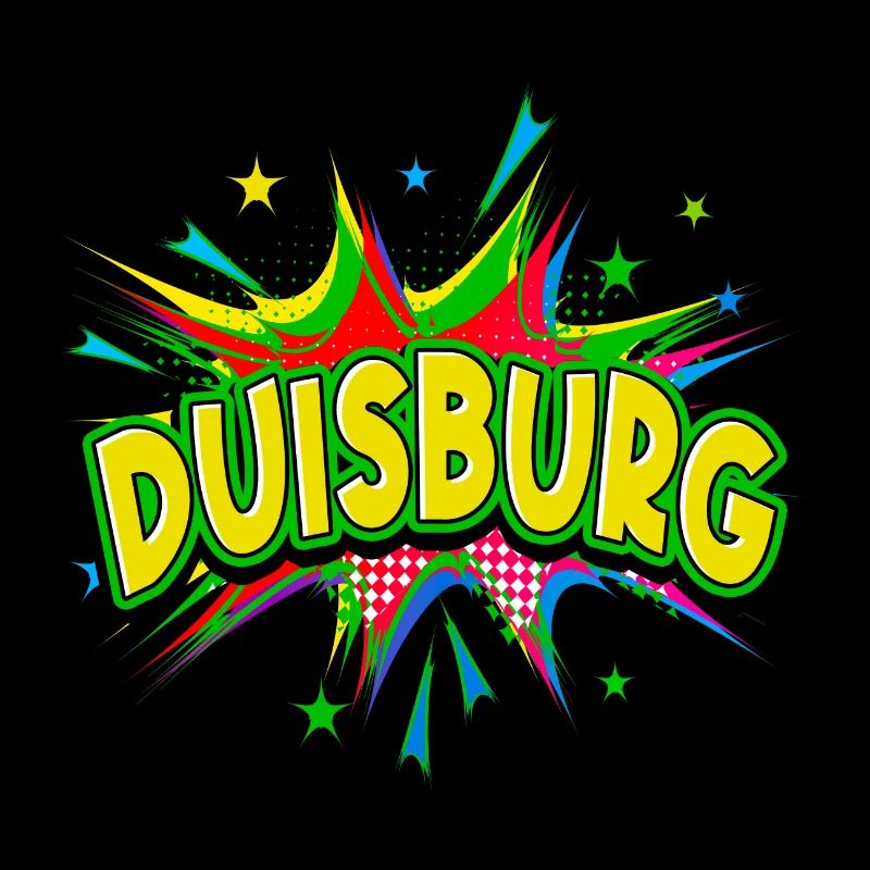 Duisburg Germany City Pop Art Comic Art