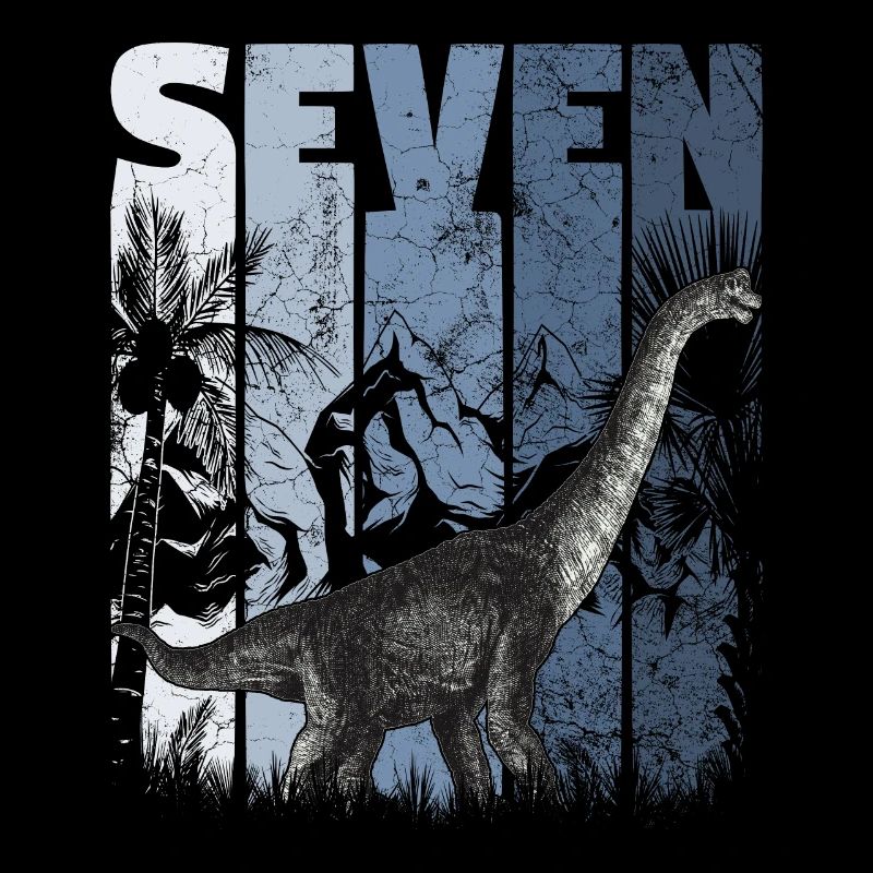 Brachiosaurus 7 years old Dino 7th birthday