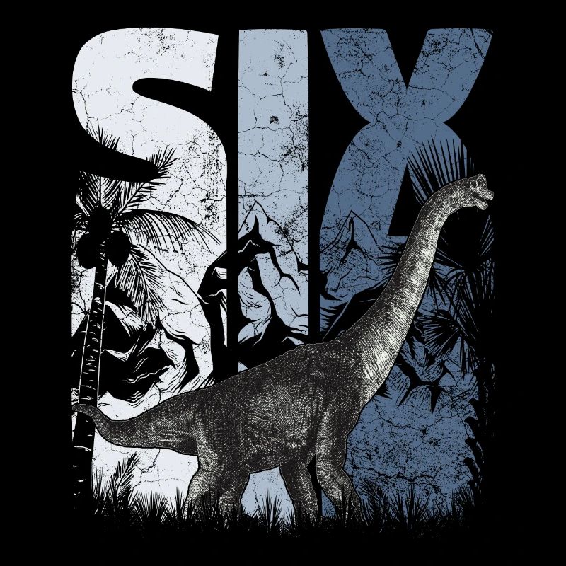 Brachiosaurus 6 years old Dino 6th birthday