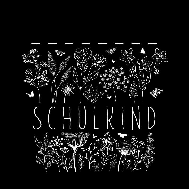 Schulkind Einschulung Blumen Schmetterlinge Schule