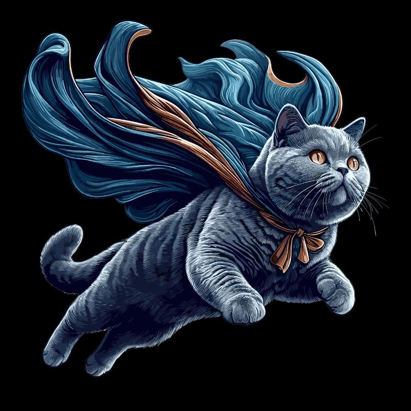 Super Chat BKH Bleu Cadeau