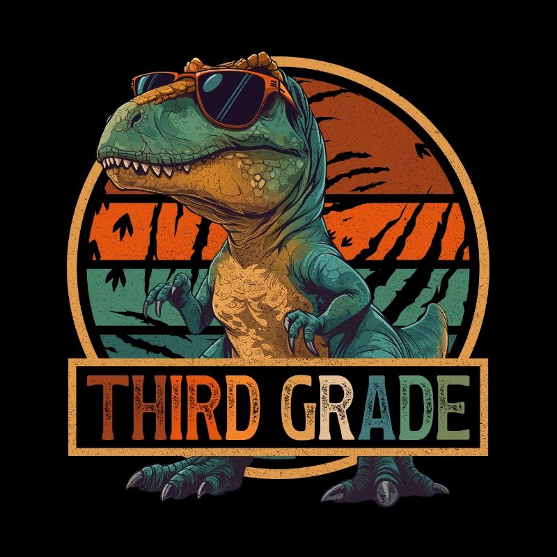 3rd Class T-Rex Dinosaur Sunglasses Dino