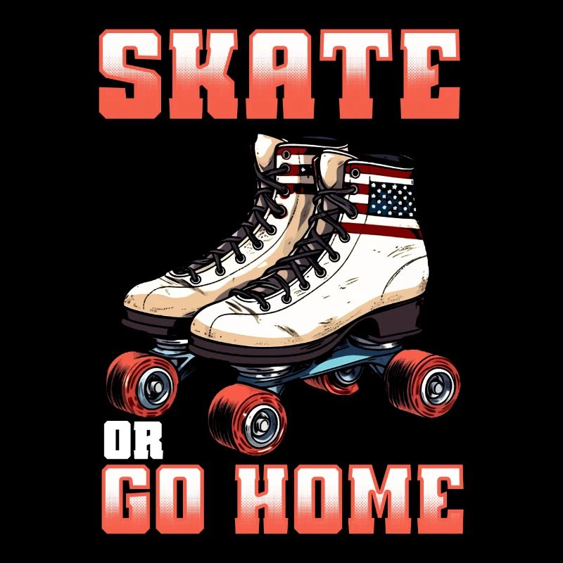 Rollerskates Funny 80er Roller Disco Skating