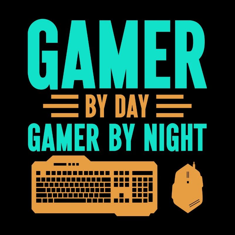PC Video Gamer Computer Nerd Gaming WASD
