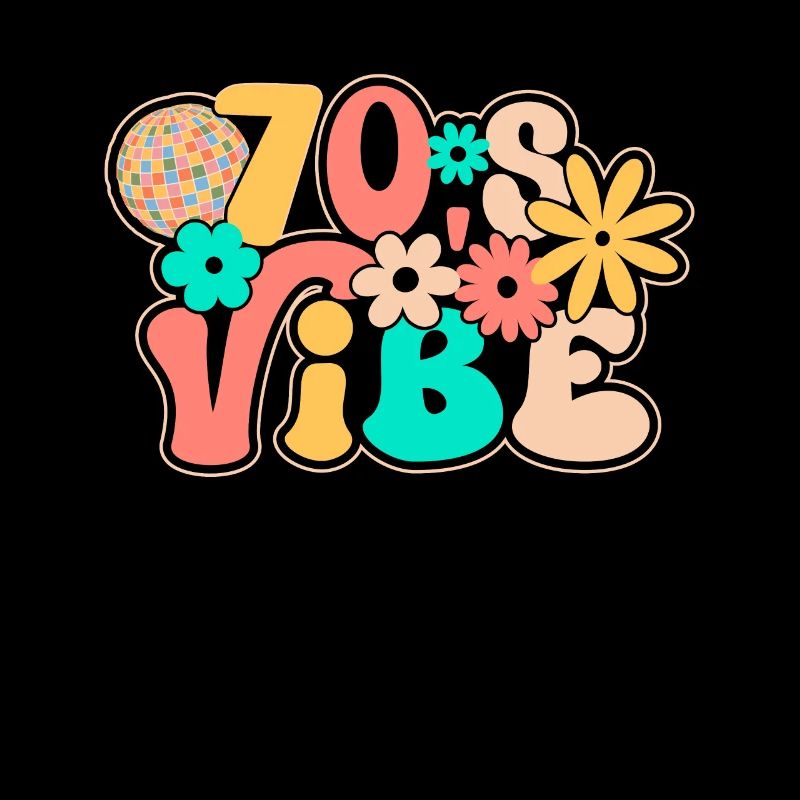 Disco Groovy Hippie 70s 80s Vintage Seventies