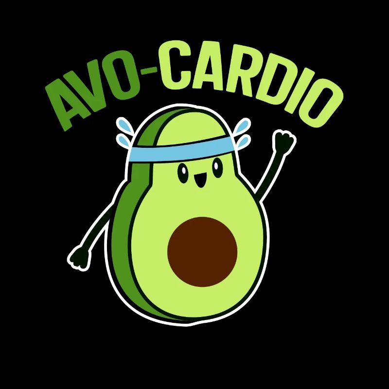 Avo-Cardio Funny Pun Workout Avocado
