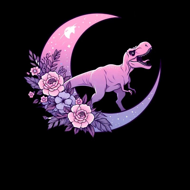 Pastell Goth T-Rex Kawaii Ästhetischer Gruseliger
