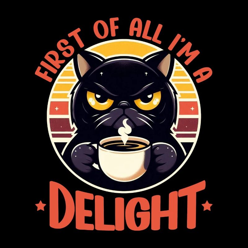 Au début, je suis un délice, un chat mécontent