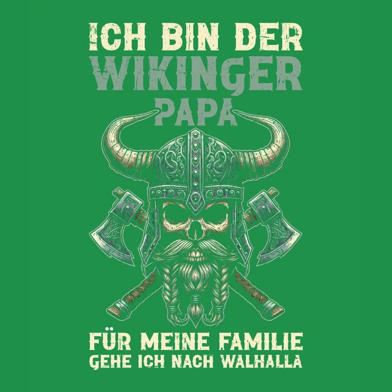 Wikinger Papa Vatertag Vaterschaft Elternteil