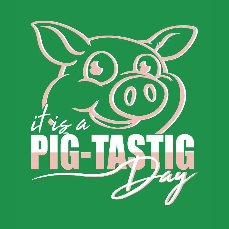 C’est un élevage de cochons de jour savoureux