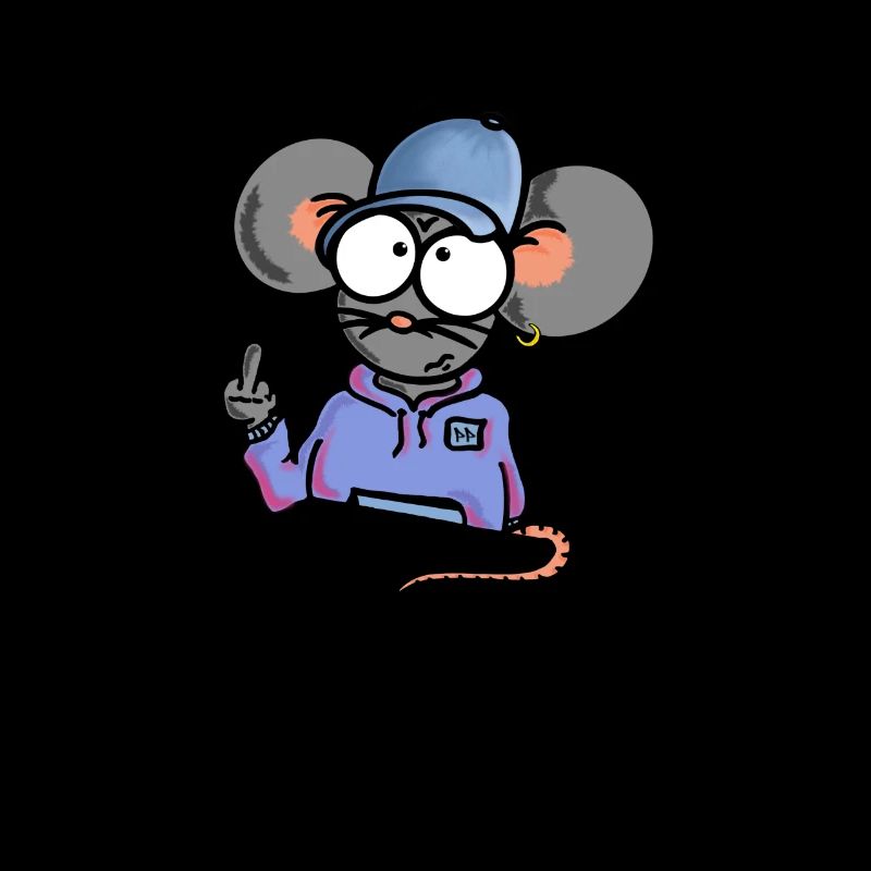 Mouse shows middle finger