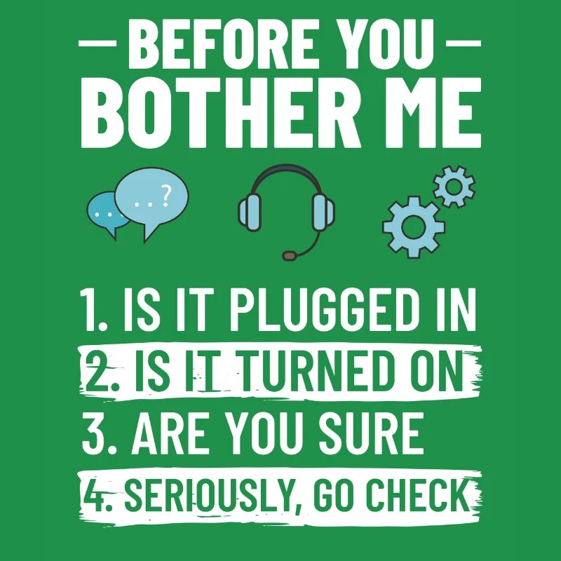 Tech Support IT Technischer Hilfe Helpdesk