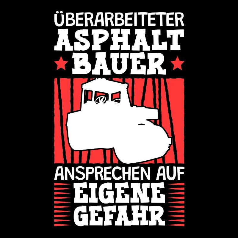 Überarbeiteter Asphaltbauer Straßenbauer