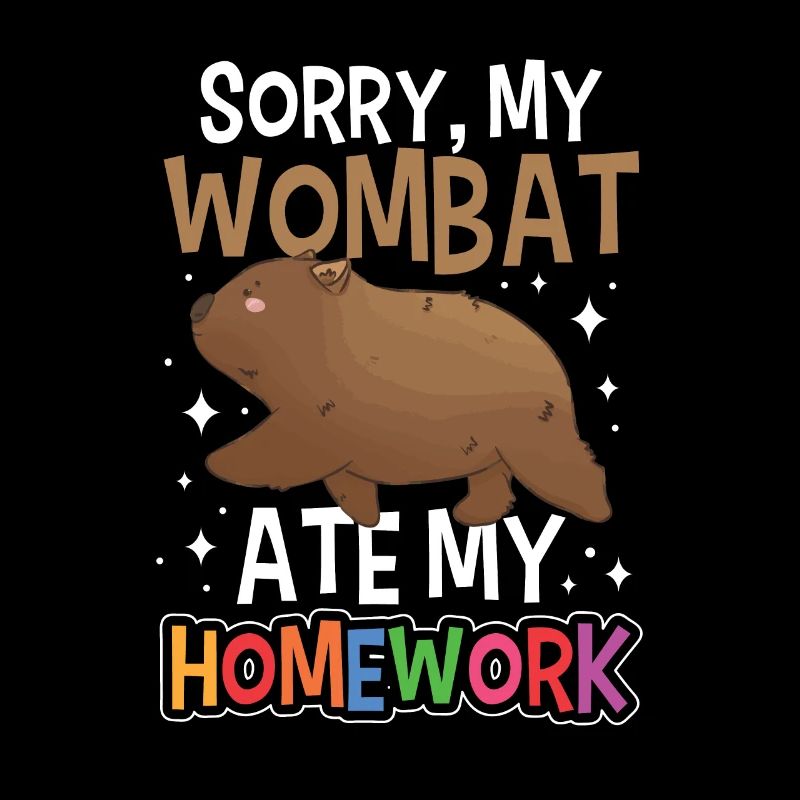 Wombat a mangé mes devoirs