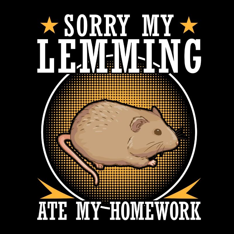 Lemming has eaten homework Lemming