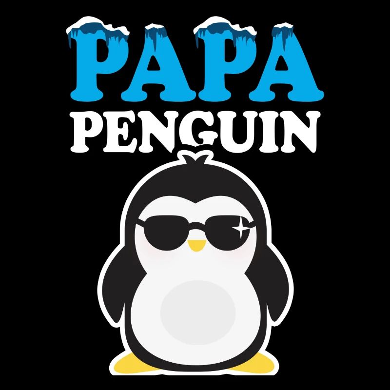 Pinguin Papa Vatertag Geschenk