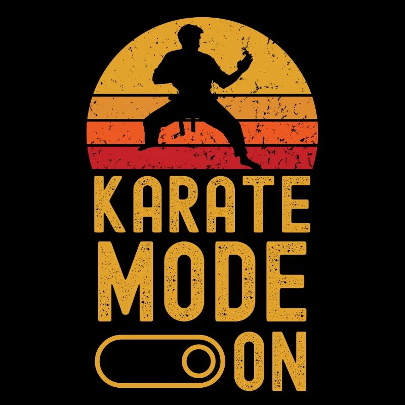 Karate Mode on retro vintage