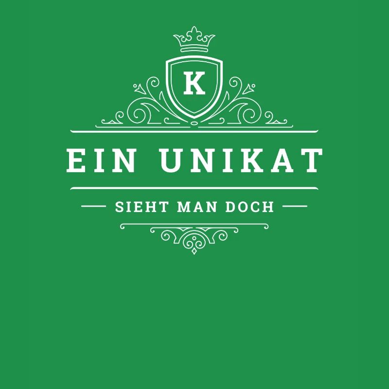 Ein Unikat Ein Einzelstück Anfangsbuchstabe K Name
