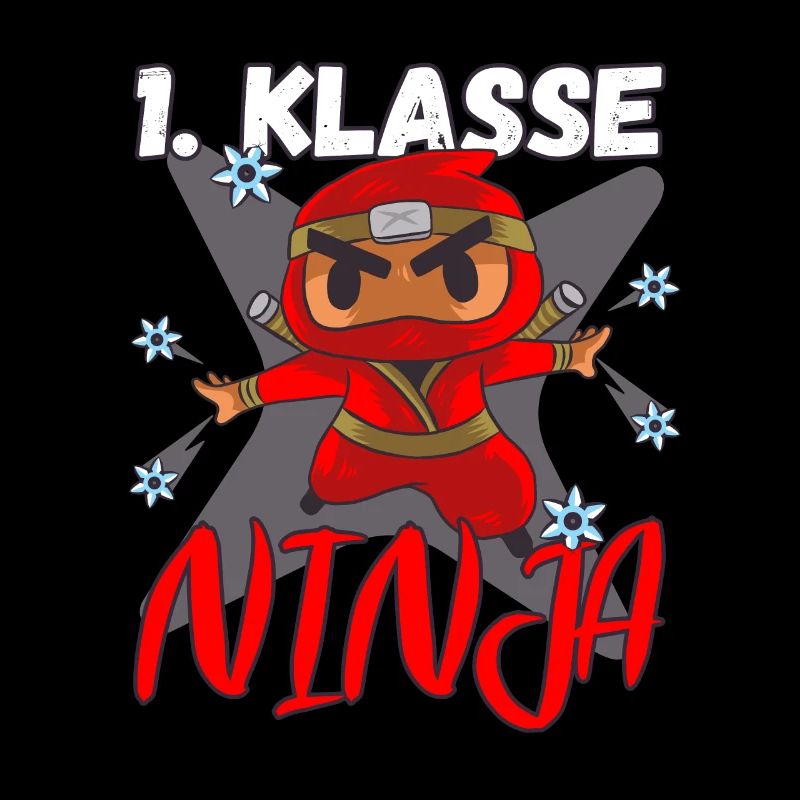 Einschulung Erstklässler 1. Klasse Schulkind Ninja
