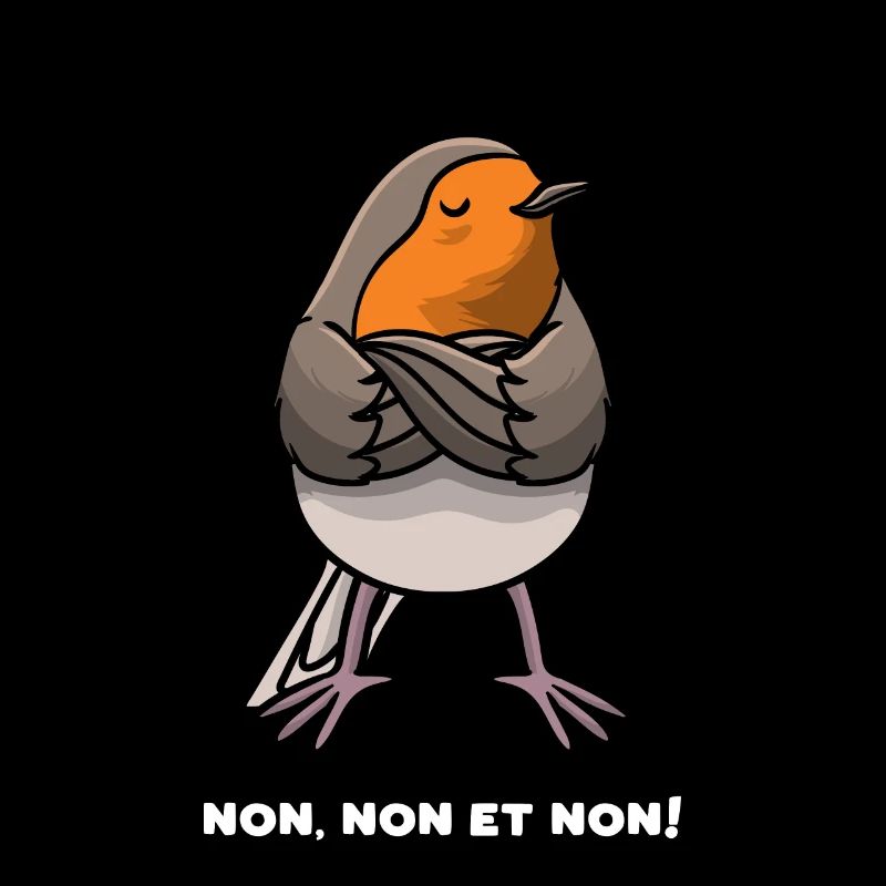 Vertrauter Robin Hartnäckiger Vogel