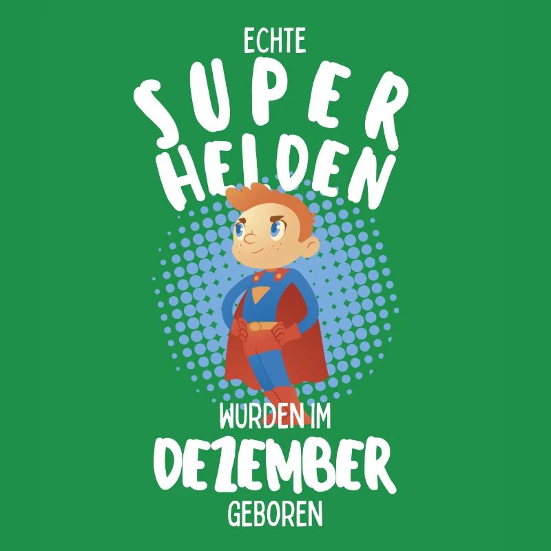 Echte Superhelden wurden im Dezember geboren Junge