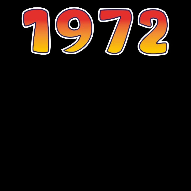 1972 Lucky Year In Orange - Yellow Design