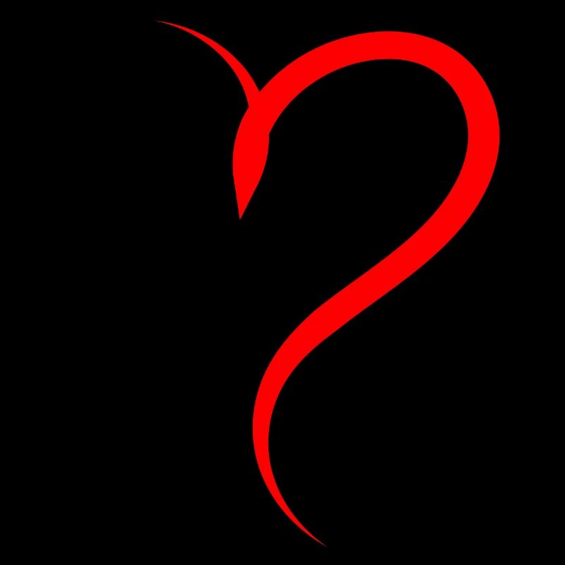 Halbes Rotes Herz