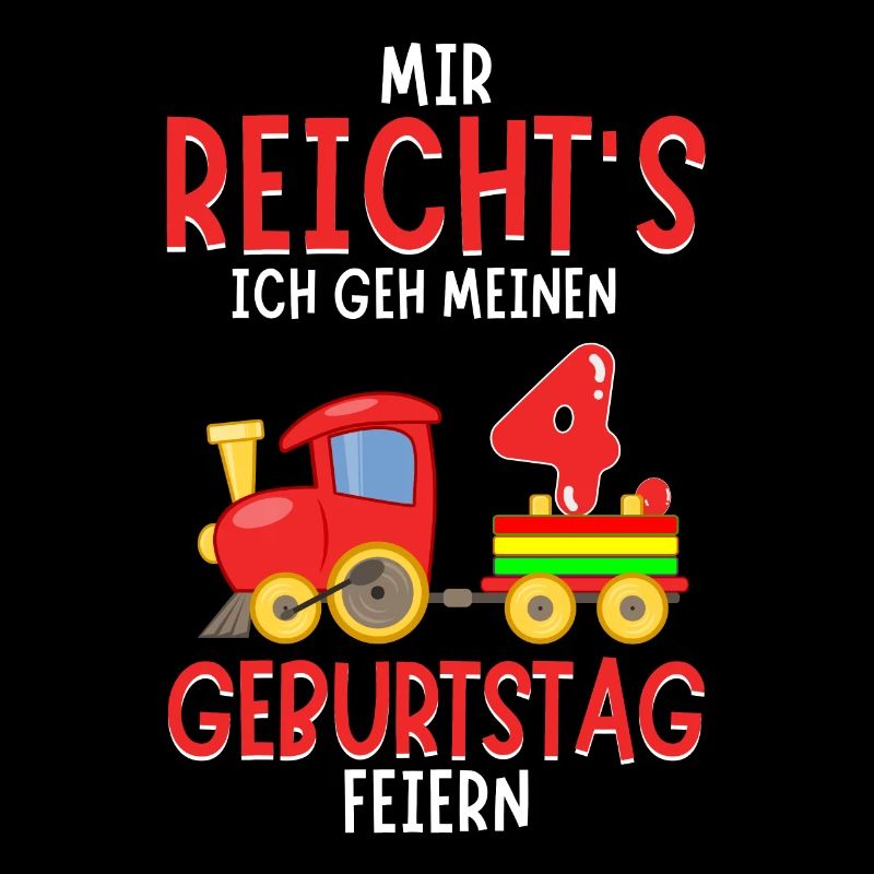 4. Geburtstag Geburtstagsgeschenk mit Eisenbahn