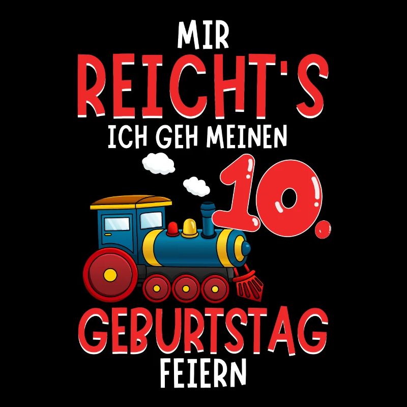 10. Geburtstag Geburtstagsgeschenk mit Eisenbahn