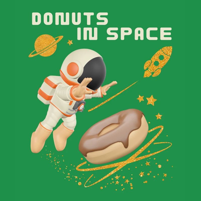 Donut space, beignets dans l’espace, drôle d’astronaute