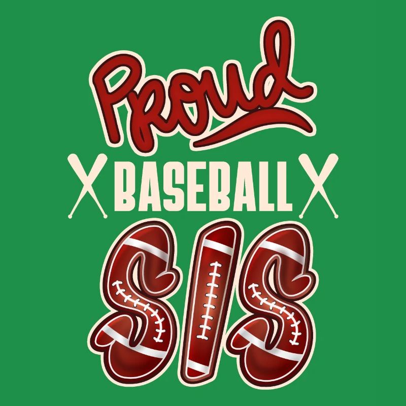 Fière soeur de baseball, conception de baseball américain