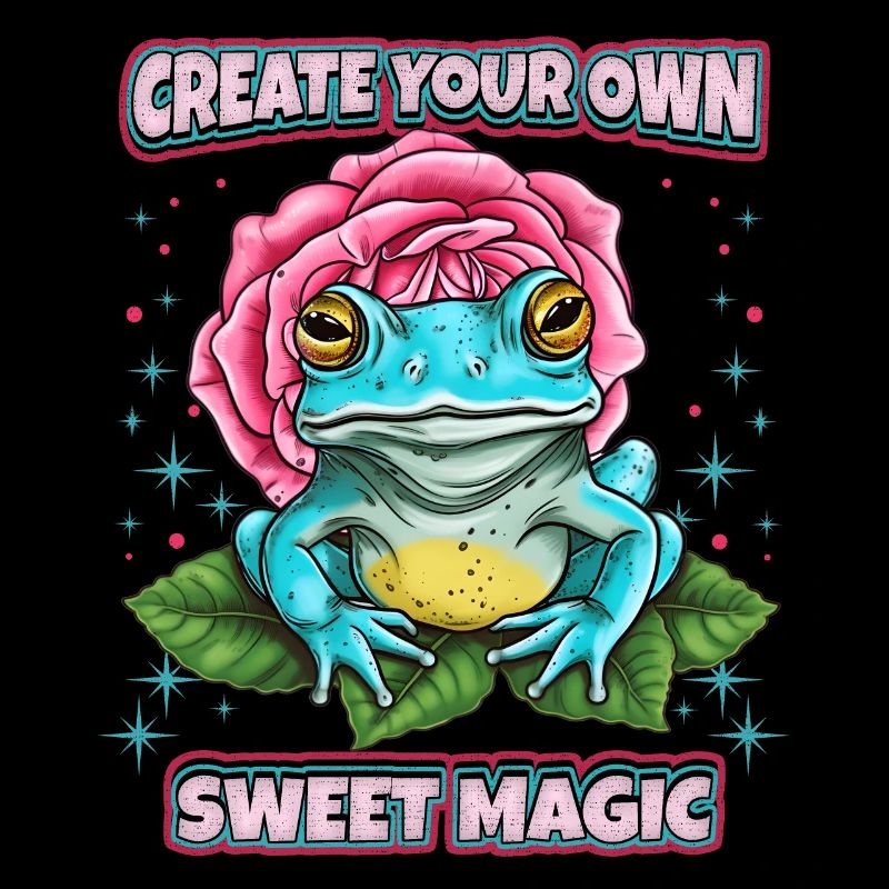 Funny Frog, Cottagecore Saying, Faecore