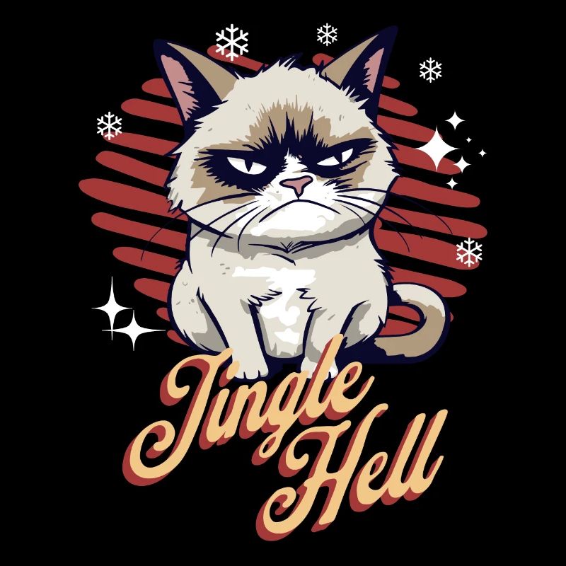 Angry Cat Xmas Sarcastic Funny Cat Meme
