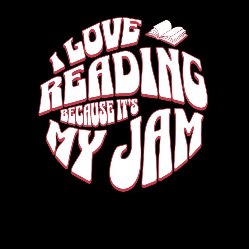 Reading is my Jam - Bücher Retro Englisch Lehrer