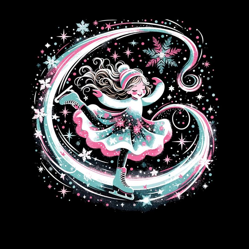 Traum auf Eis: Schlittschuhmädchen