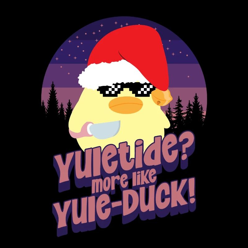 Yule-Duck - Ente mit Messer Duck with Knife