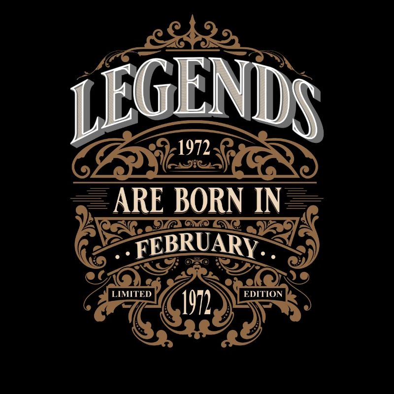 1972 Février Né Anniversaire Année de naissance