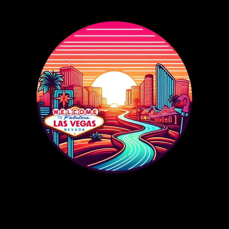 Coucher de soleil sur Las Vegas