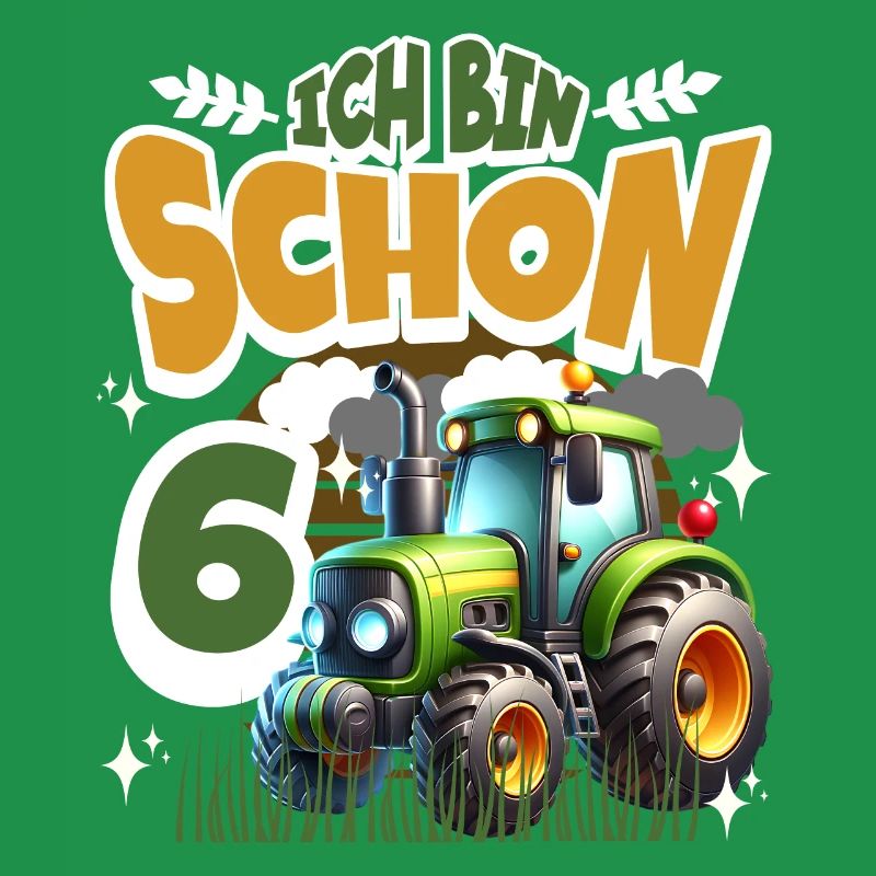 Traktor 6. Geburtstag Kindergeburtstag