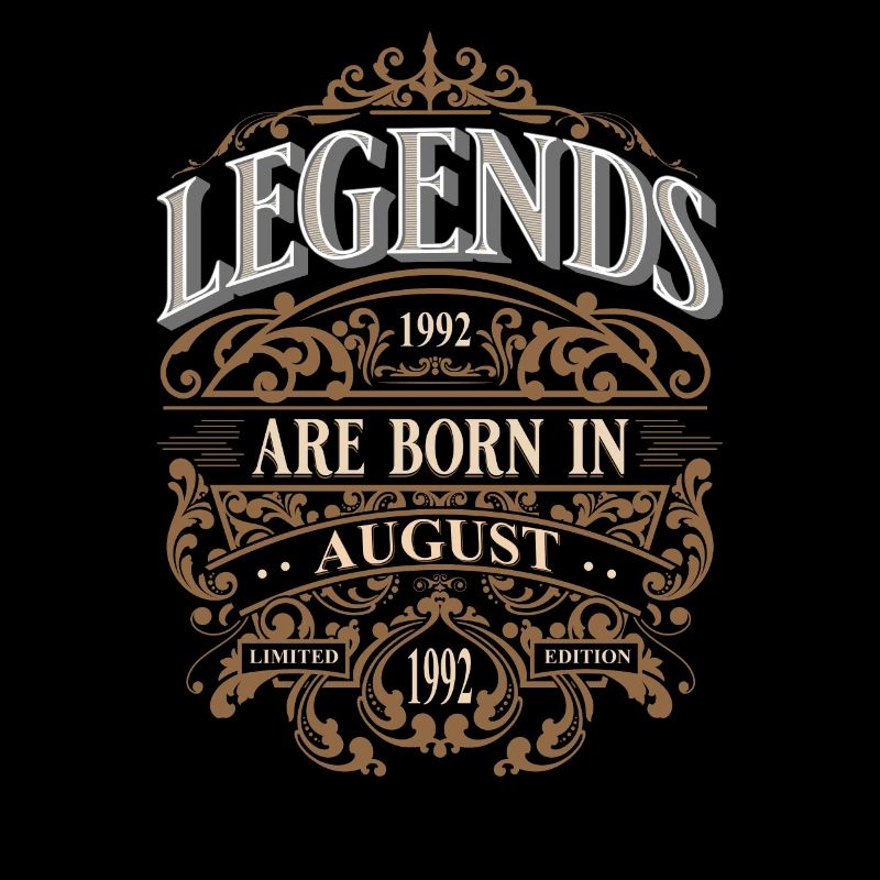1992 Août Né Anniversaire Année de naissance