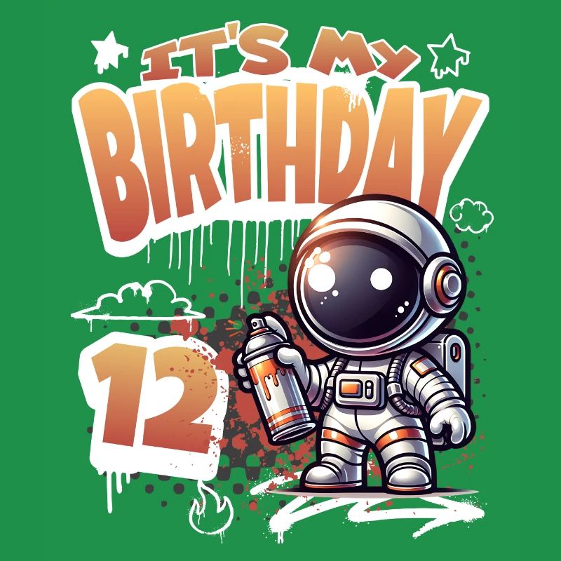 Graffiti astronaute 12e anniversaire