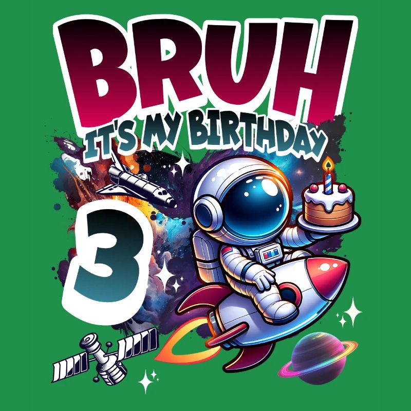 Astronaut 3rd Birthday Space
