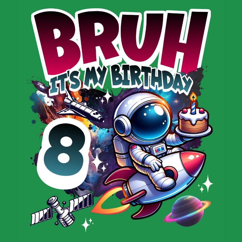Astronaut 8th Birthday Space