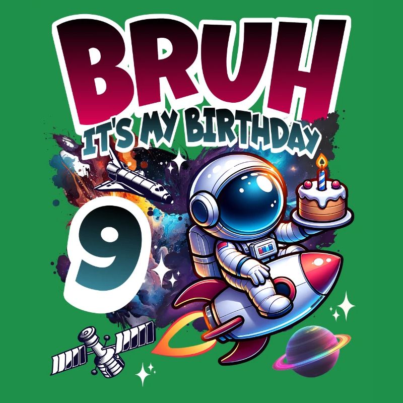 Astronaut 9th Birthday Space