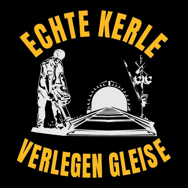 Echte Kerle verlegen Gleise