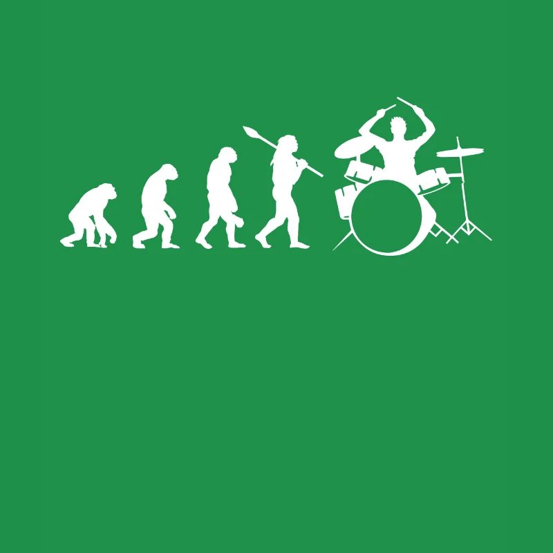 Drummer evolution drums bass guitar