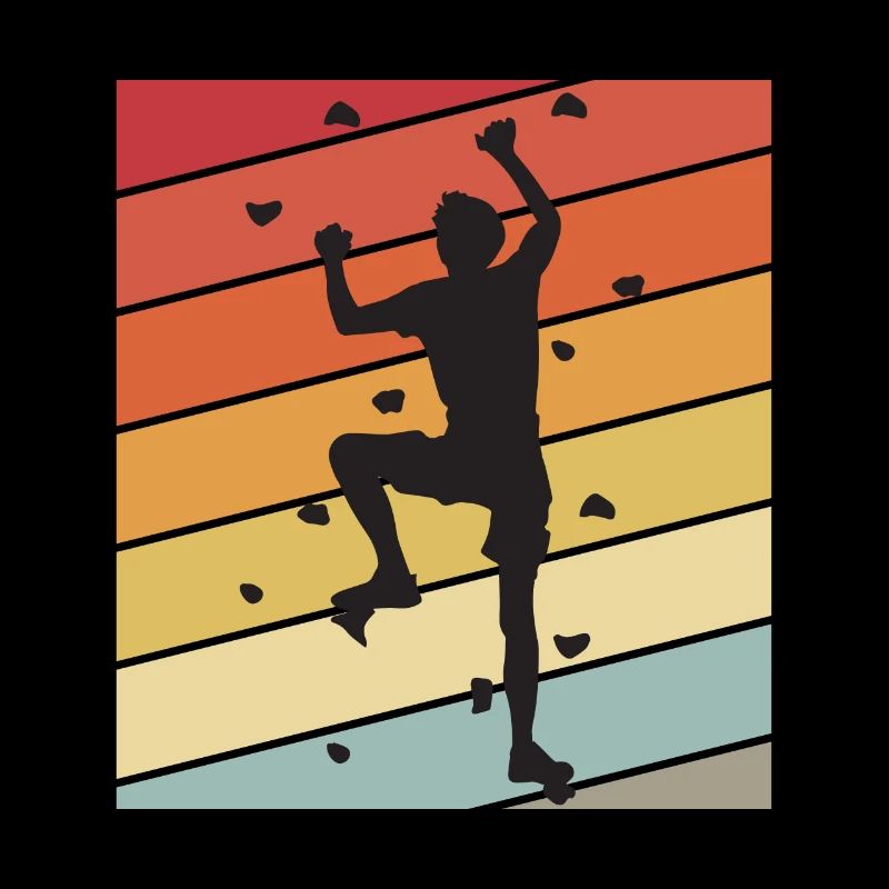 Climbing Wall Retro Bouldering Climbing Mountains