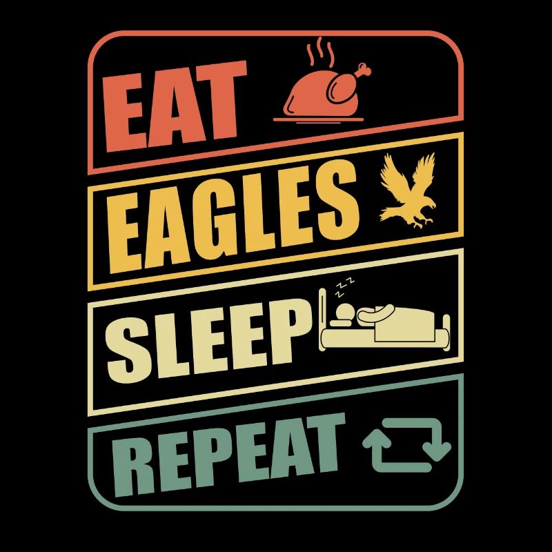 Eagle Sleep Repeat Falconry Ornithology